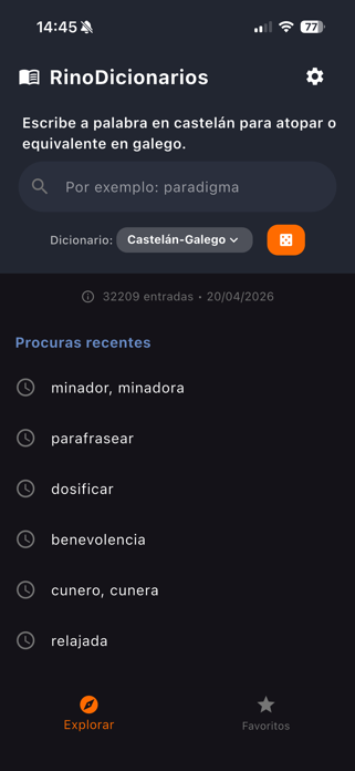 Rinodicionarios Screenshot 1 of 4