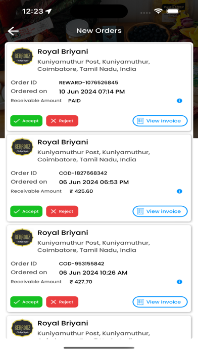 DeliveryForX DeliveryBoy Screenshot