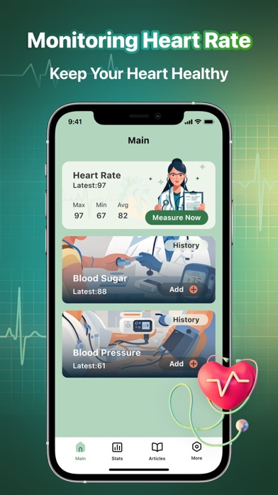 HeartBeet: BP & Sugar Track Screenshot