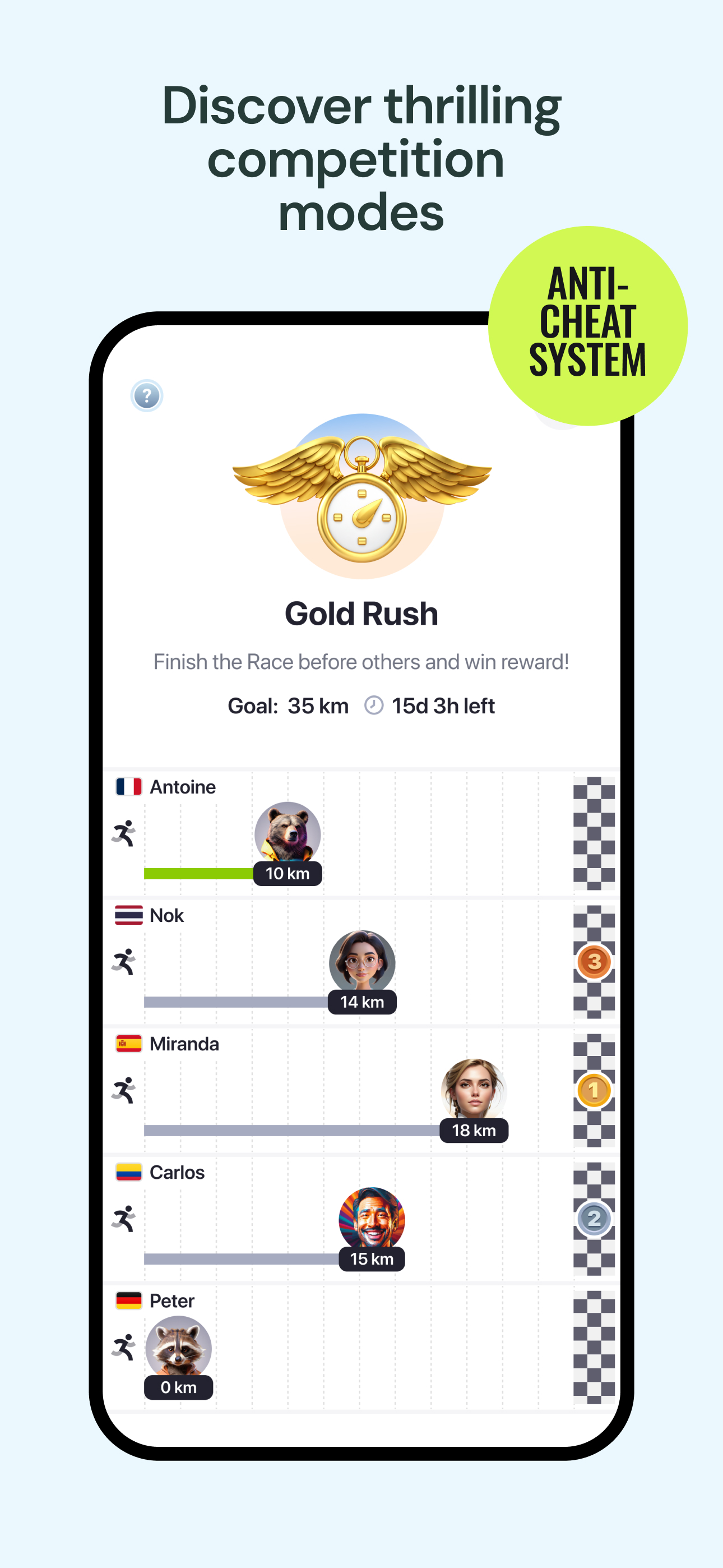 uRace: Run, Ride, Compete screenshot 5