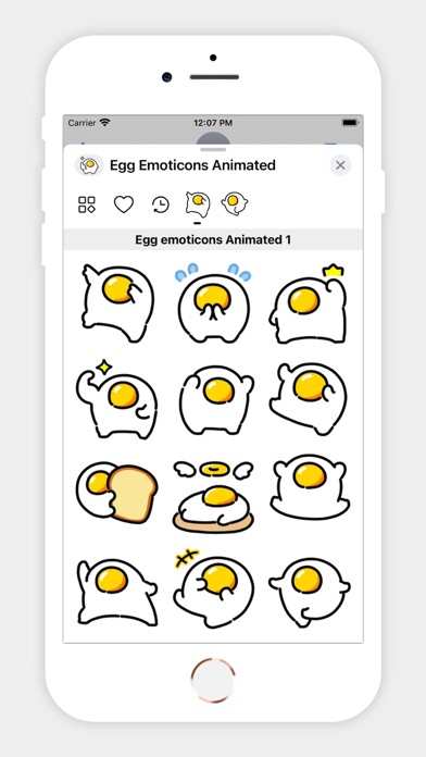 Screenshot #1 pour Egg Emoticons Animated