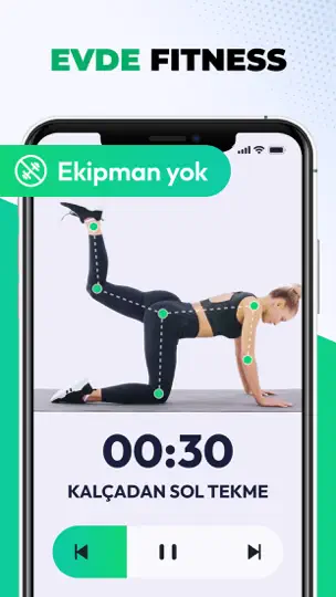 Evde 30 Günlük Fitness iPhone Ekran Görüntüsü 2