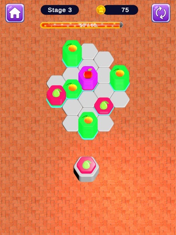 Hexa Merge Puzzle Sorting Game iPad screenshot