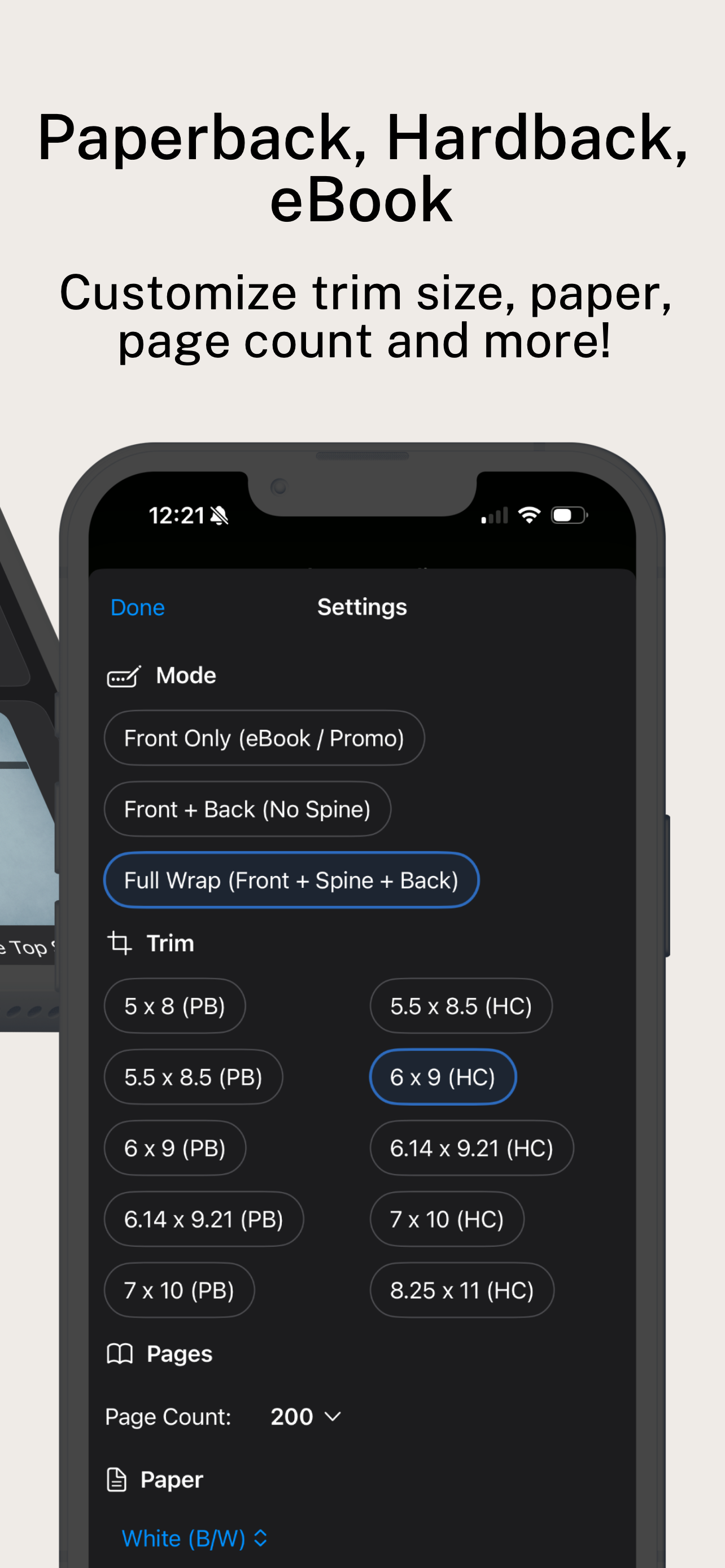 Book Cover Maker: BookFrame AI