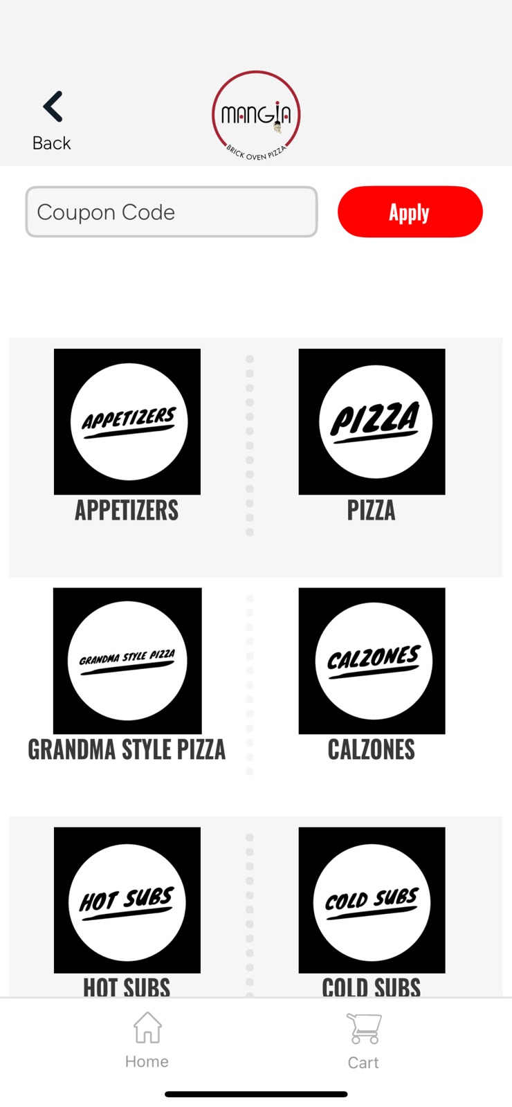Mangia Brick Oven Pizza NJ iphone screenshot 2