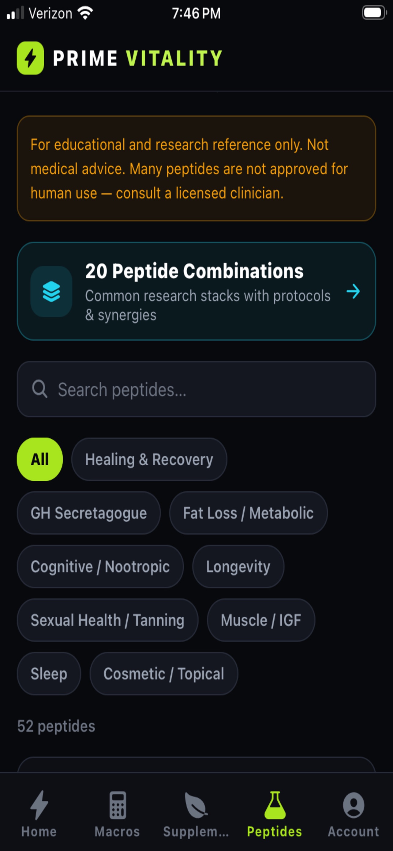 Screenshot 4 of Prime Vitality