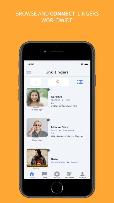 Link Ling iPhone screenshot 7 - Social Networking app