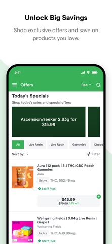 Mothership Dispensary iPhone screenshot