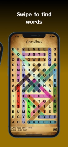 Crossibus: Word Search Game iPhone screenshot