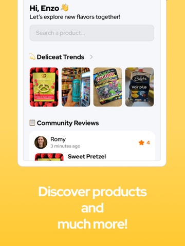 Food reviews & scan - Deliceat iPad screenshot