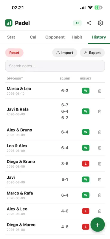Padel Tracker - Pro screenshot 6 of 6