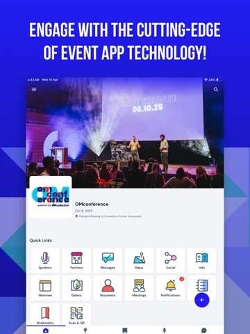 OMconference iPad screenshot