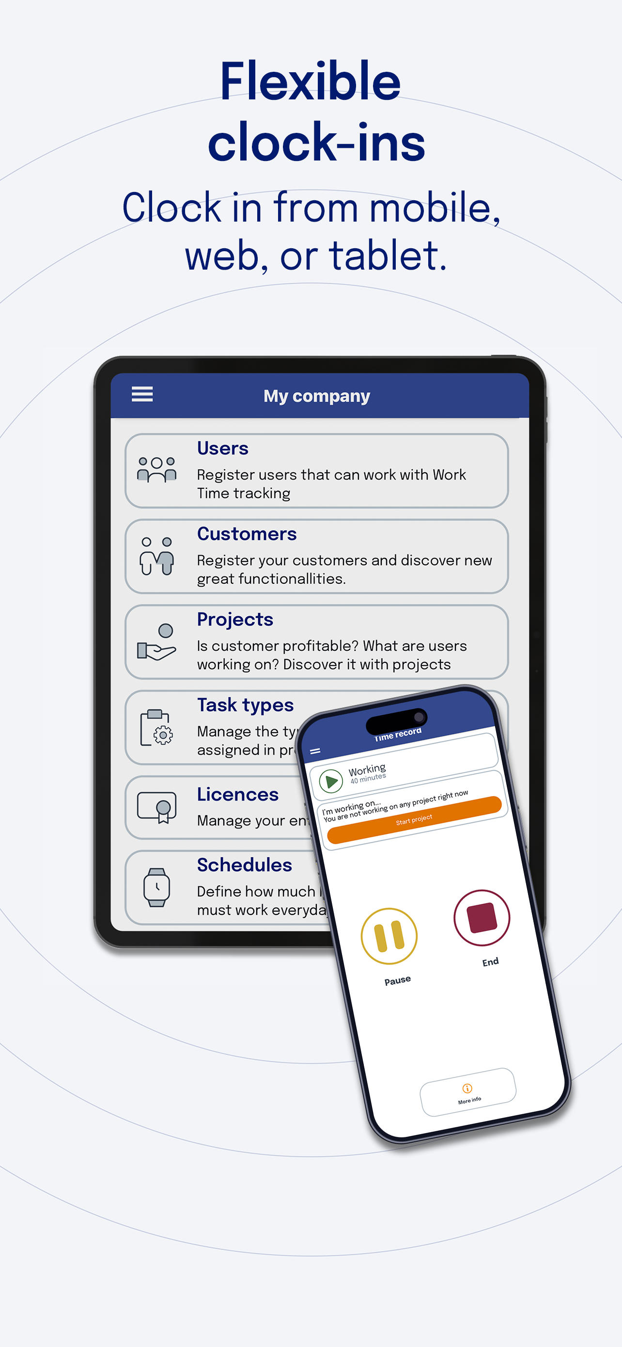 Bixpe Worktime Tracking screenshot 4