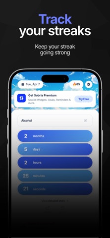 Sobria: Quit Bad Habits iPhone screenshot