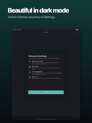 DraftCode: Code & Text Editor iPad screenshot