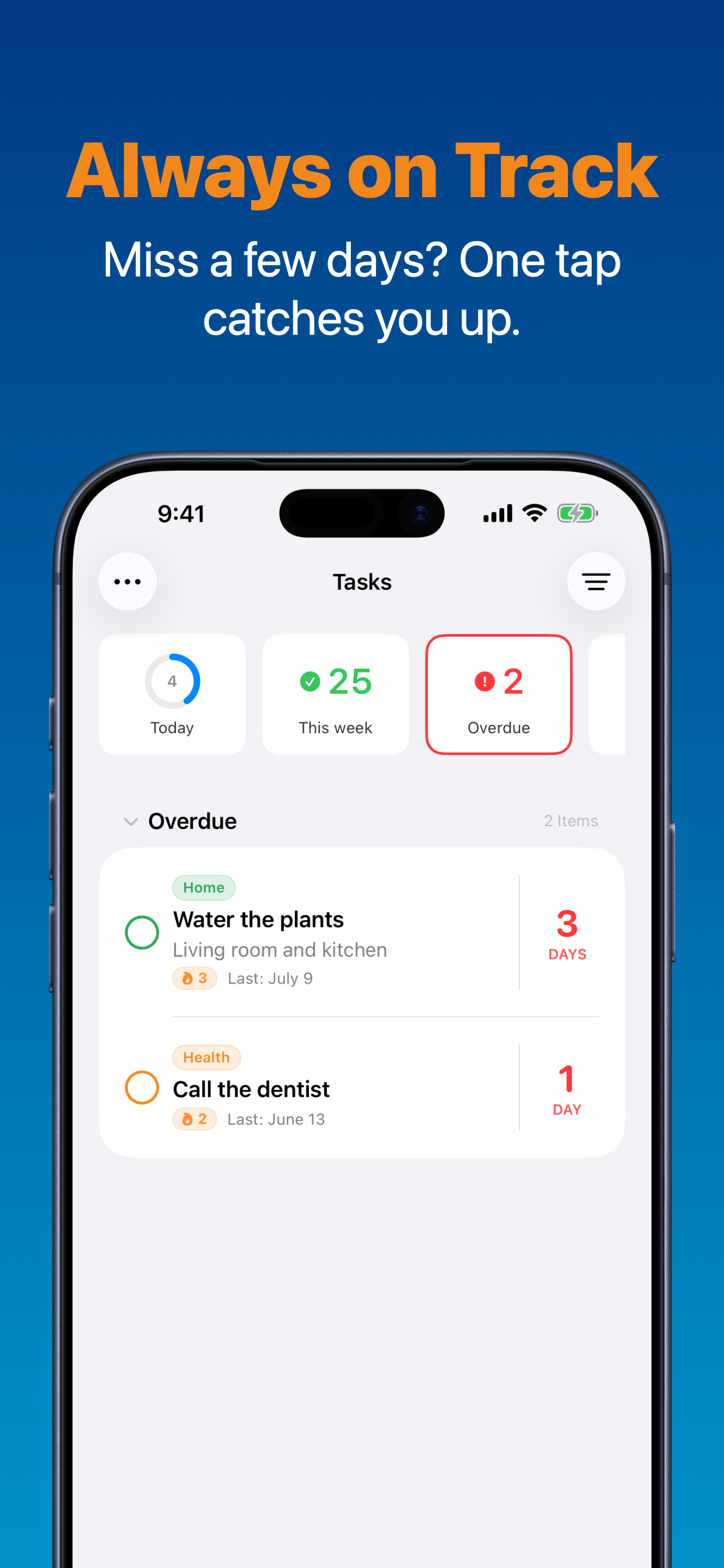 Backtask: Recurring Tasks screenshot 2