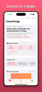 CoverForge: Thumbnail Maker screenshot 1