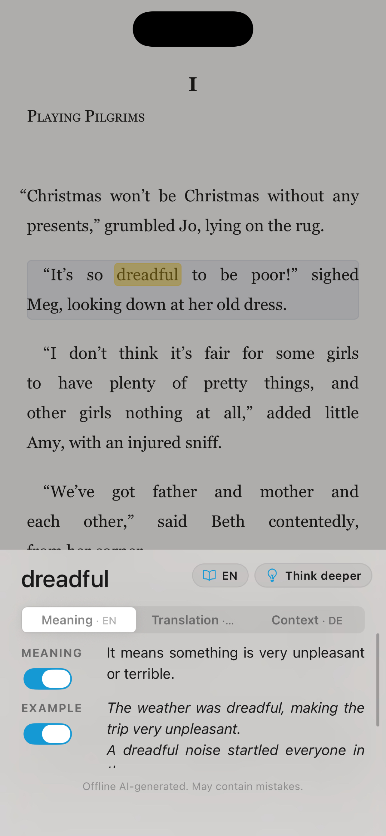 ClickBook — Offline AI Reader screenshot 1
