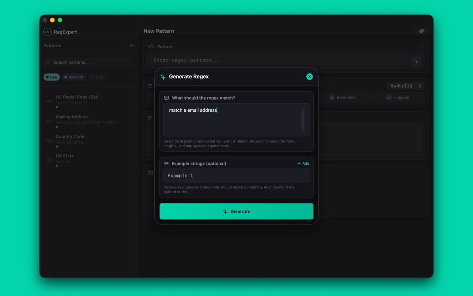 #3. RegExpert (macOS) Tekijänä: Noel Geren