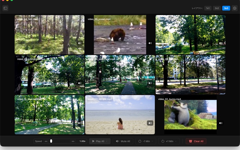 Video Grid Player screenshot