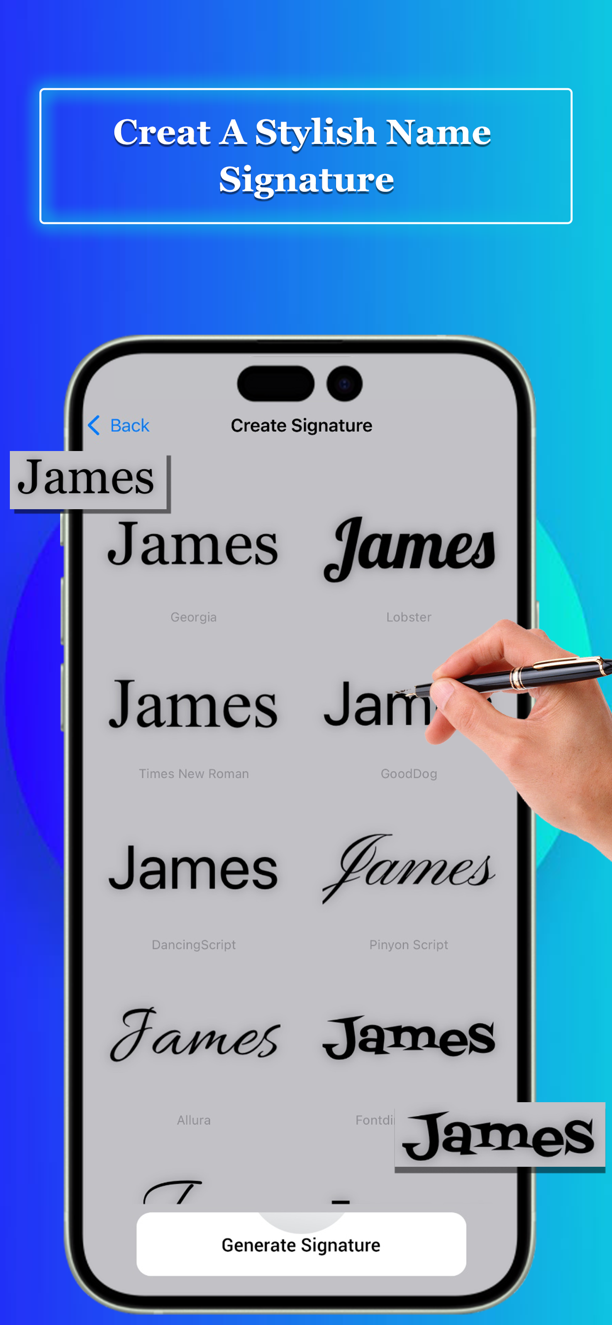 Signature Generator and Maker