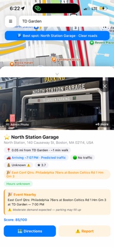 END2END Smart Parking iPhone screenshot