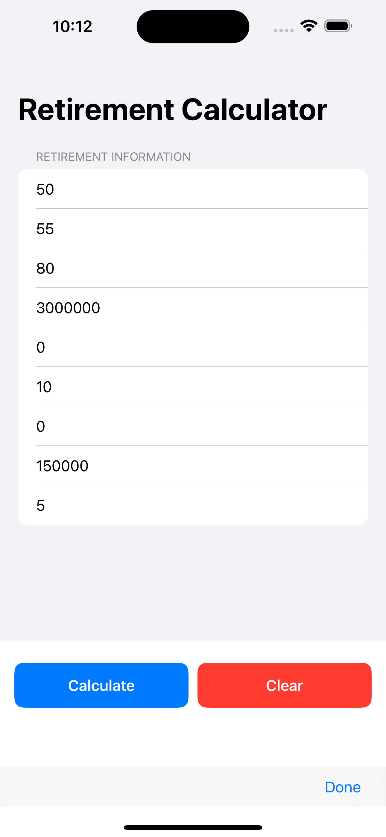 Retirement Saving Calculator