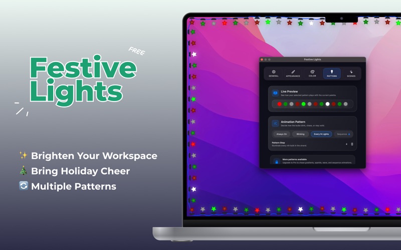 Festive Lights – Mood Lights app screenshot