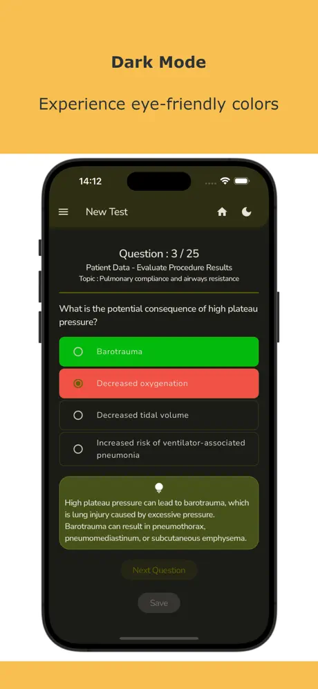 Respiratory Therapist Test Screenshot 4