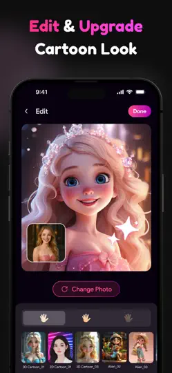 Cartoon Me: AI Cartoon Editor iPhone Screenshot 4