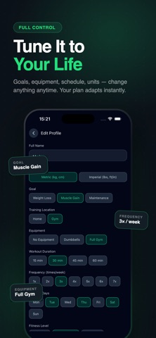 Fitnix: AI Workout Coach iPhone screenshot