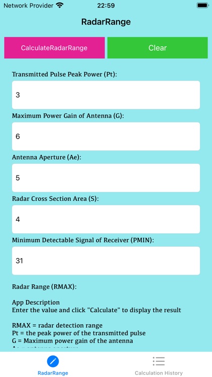 RadarRangeCalcTool