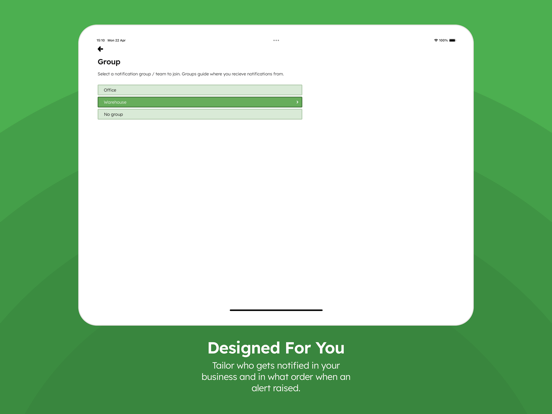 Little Green Button iPad screenshot