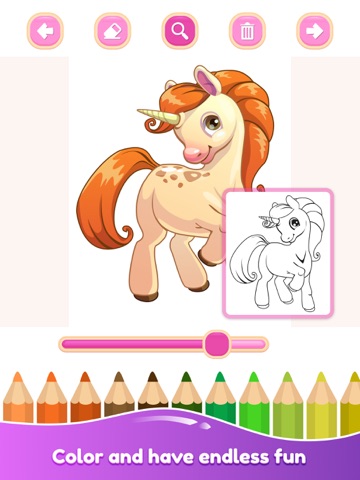 Drawing game for girls iPad screenshot