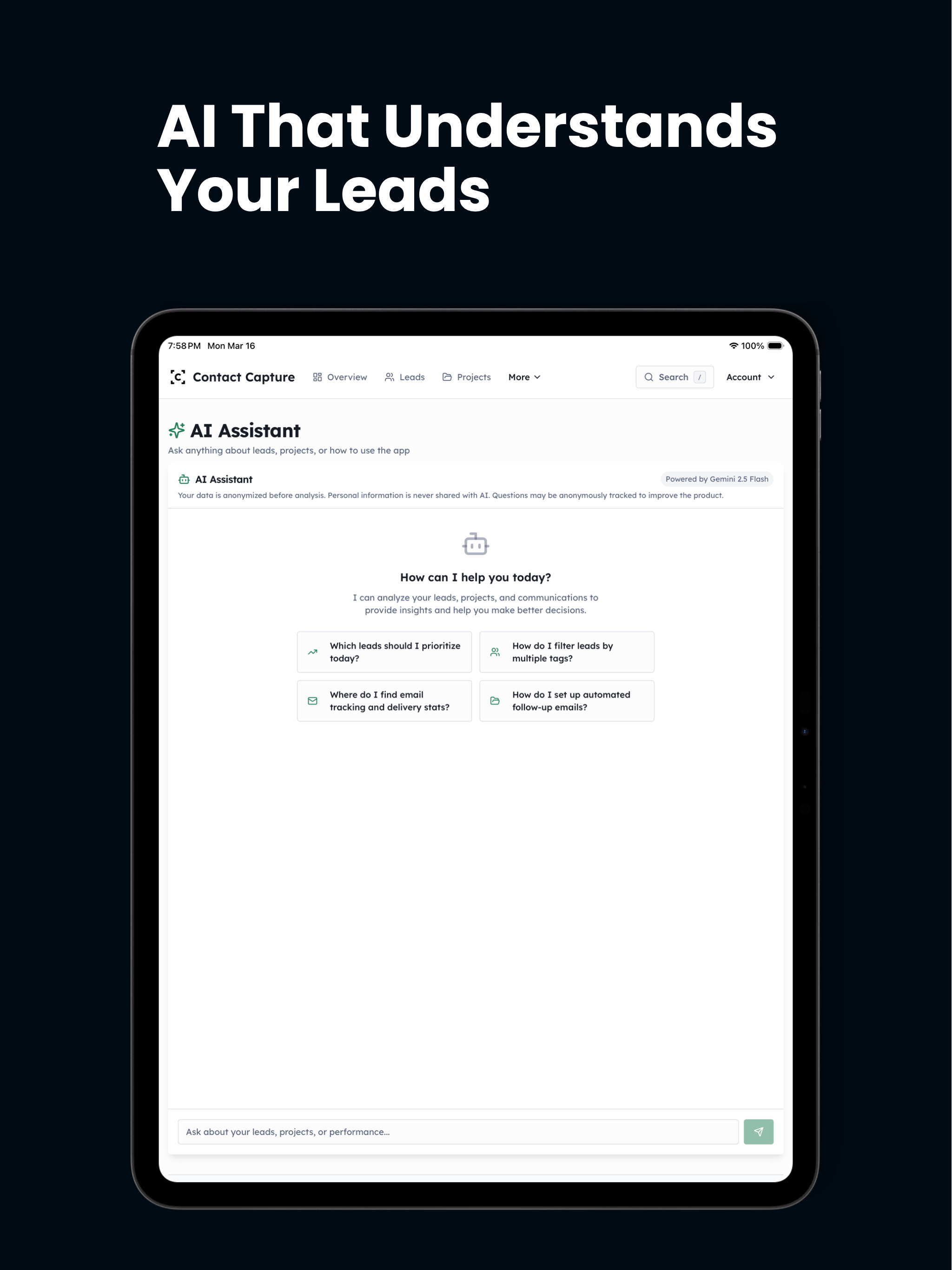 Contact Capture - Lead Intake