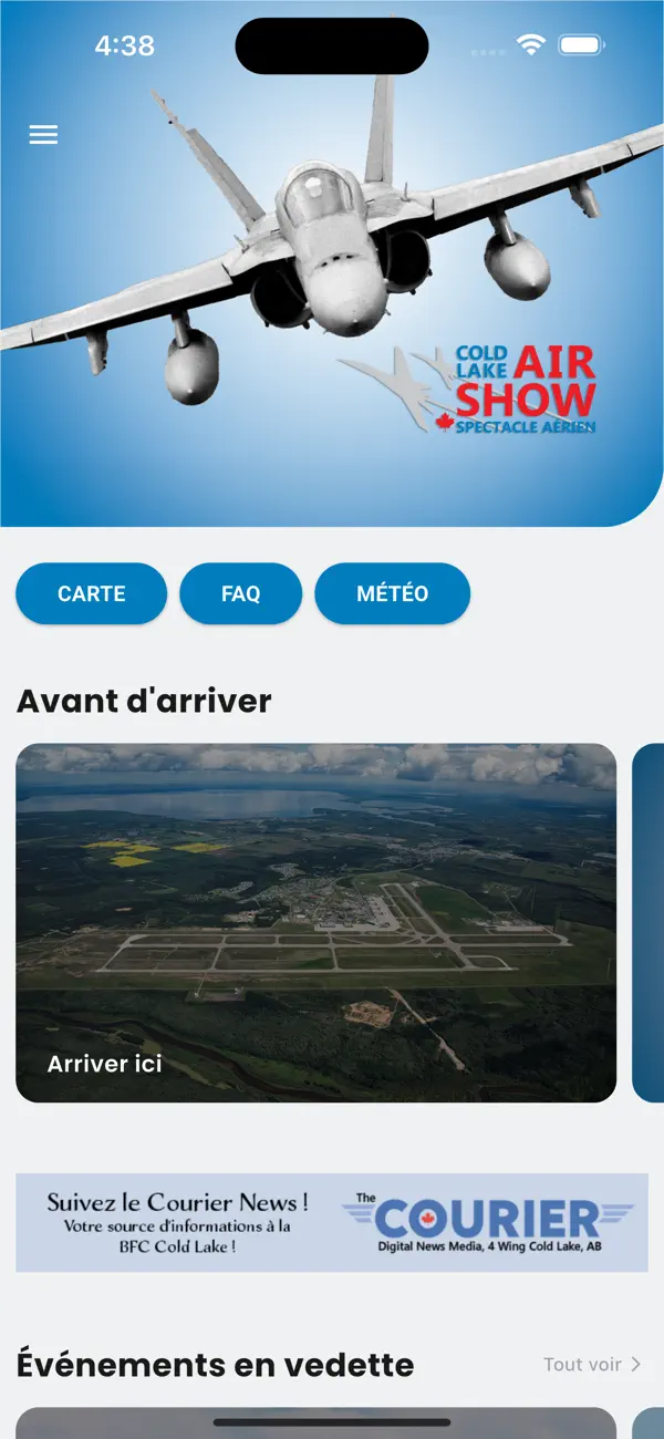 Screenshot #1 pour Spectacle aérien de Cold Lake