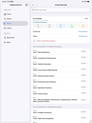 FAR/AIM Pilot Pro iPad screenshot