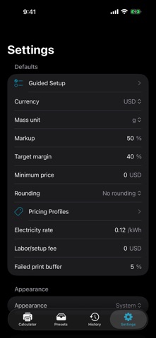 Sundee 3D Print Cost Screenshot 5 of 6