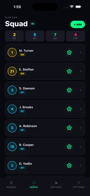 Soccer Board - Manage tactics screenshot 3