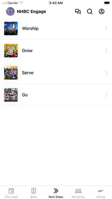 North Highlands Baptist Church iPhone screenshot 2 - Education app
