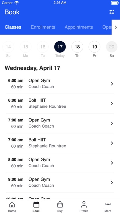 Bolt Fitness Chicago Screenshot