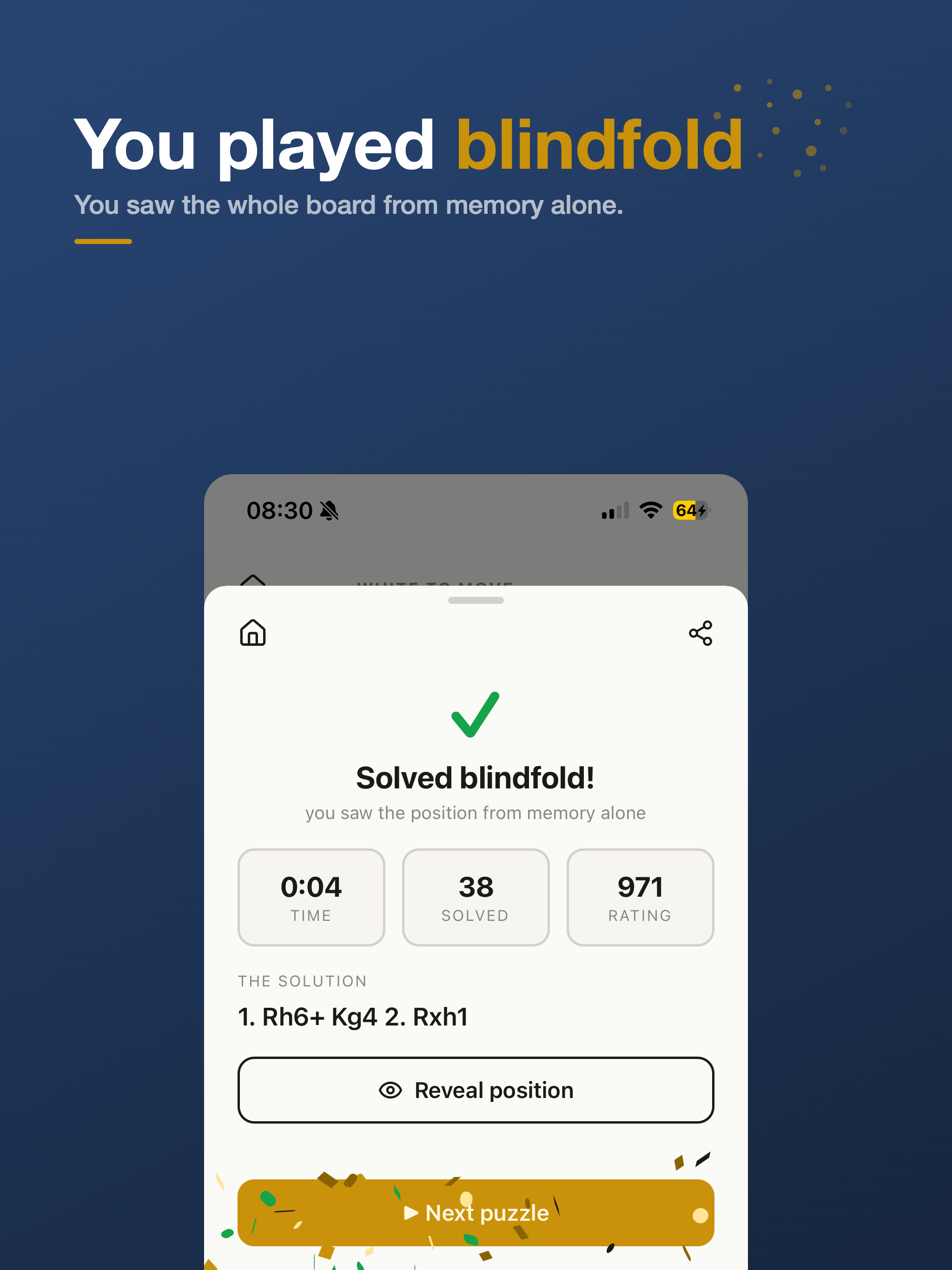 ChessBlind: Puzzles Chess screenshot 11