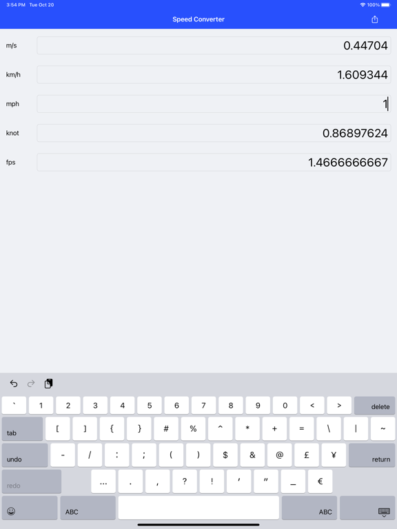 Screenshot #4 pour Speed Converter