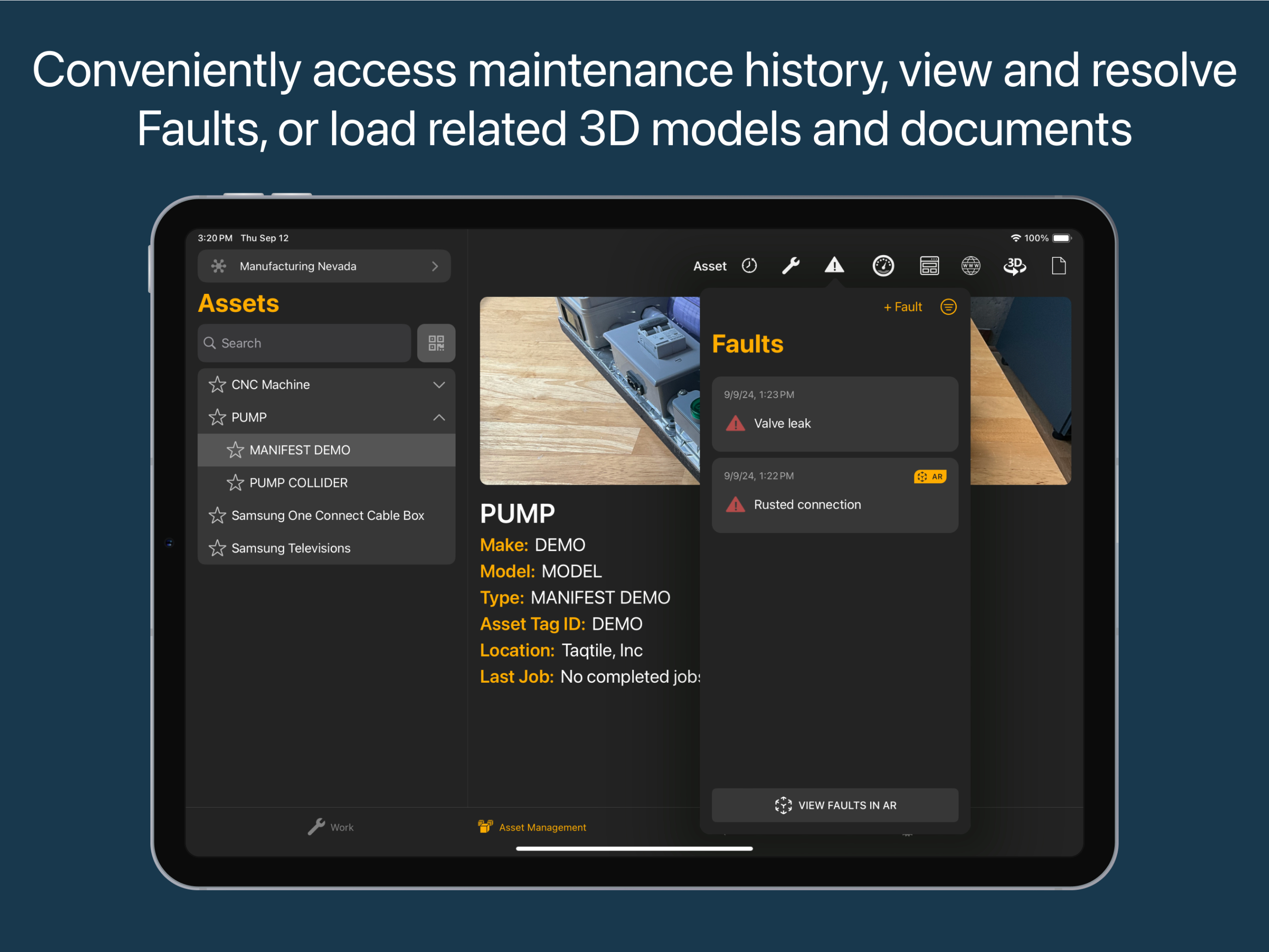 Manifest for iPad