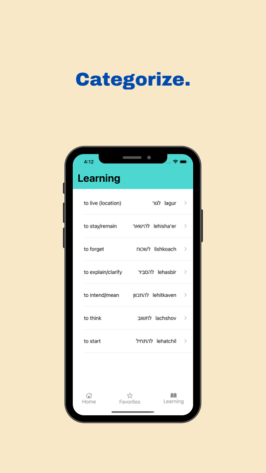 #7. Learn Hebrew On The Go (iOS) 由: Eden Dubrovsky