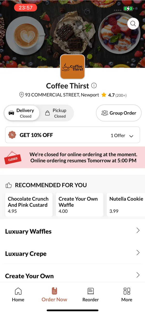 Screenshot #2 pour Coffee Thirst