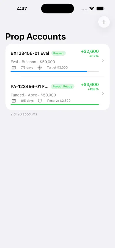 PropDesk: Prop Firm Tracker screenshot 4
