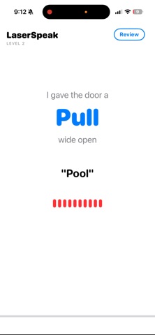LaserSpeak - Accent Reduction iPhone screenshot