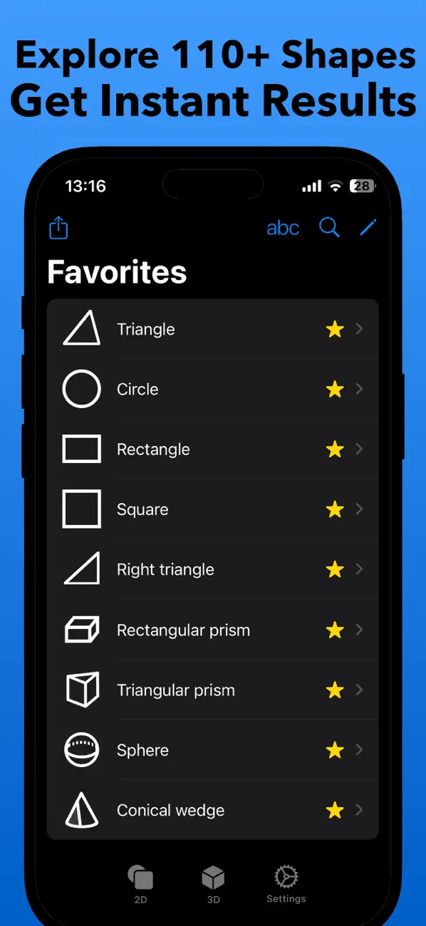 Screenshot #2 pour Geometry Calculator for School