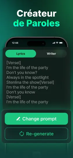 Capture d'écran de AI Song: IA Musique Générateur sur iPhone 5